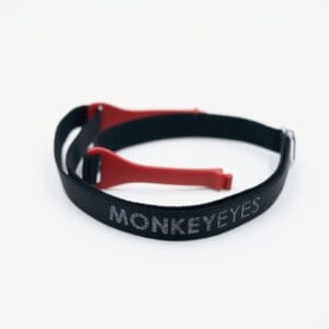 BANDAS DE AJUSTE TIPO GOGGLE NEGRO/ROJO